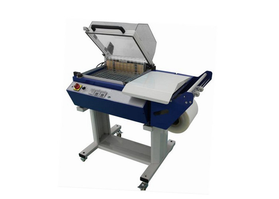 PVC PP Semi Auto Shrink Wrapping Machine 15 Pcs/Min Tunnel Stretch Wrapper